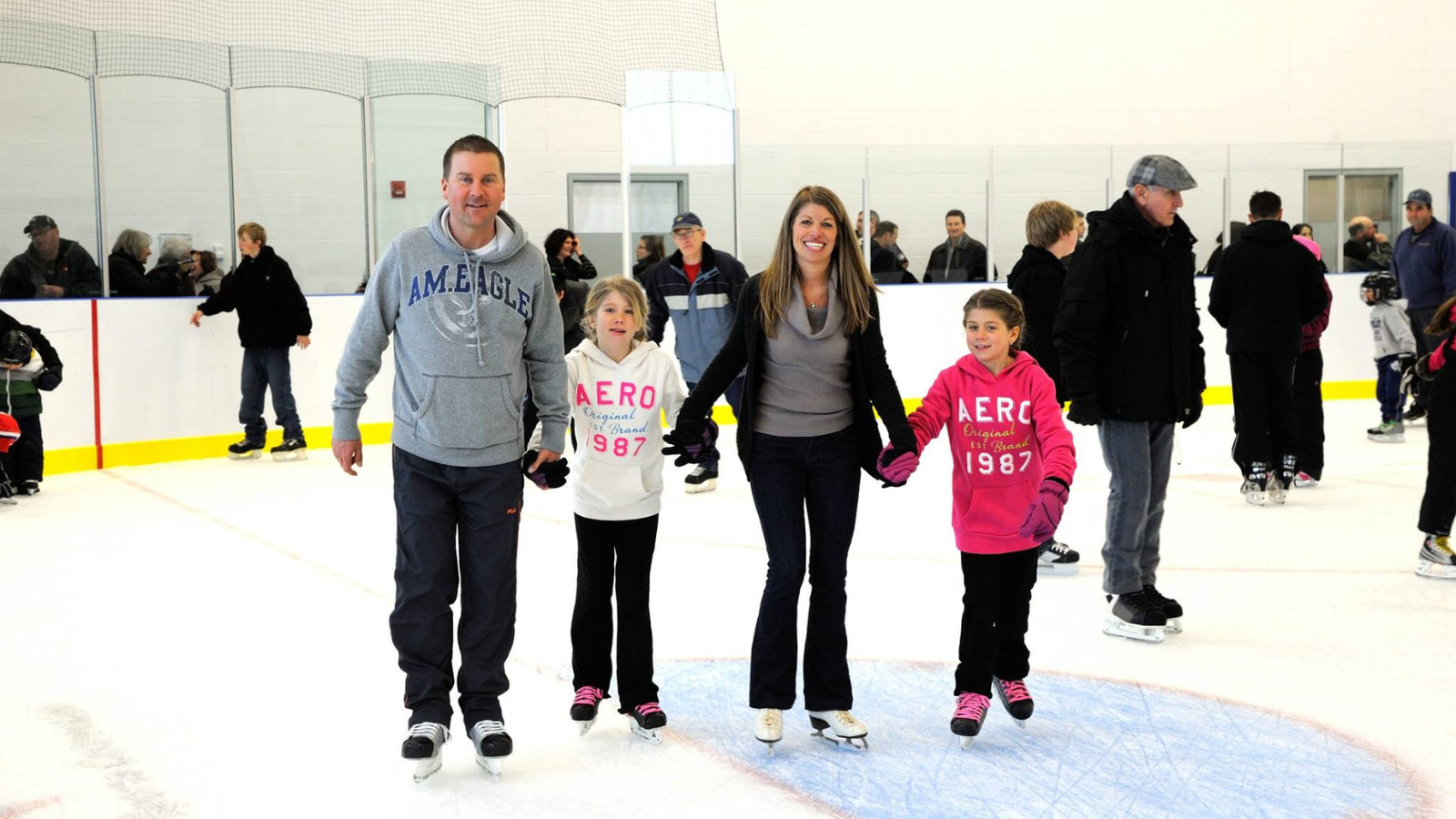 Family skating